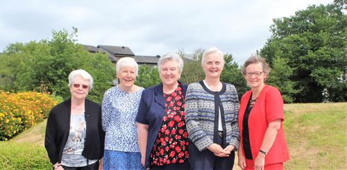 L-R: Helena O'Donoghue rsm, Marie Louise White rsm (Congregational Leader), Anna Burke rsm, Cáit O'Dwyer rsm, Bernie Ryan rsm